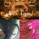 Top: Belinda Bromilow, Elle Fanning, Nicholas Hoult, Gwilym Lee, and Charity Wakefield; bottom right: Crystal Methyd.